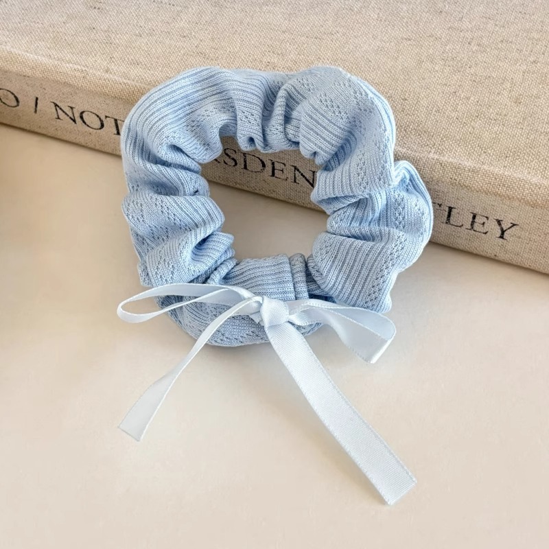 Cuerda para el cabello de intestino grueso azul para niños Cuerda para el cabello de encaje dulce para niñas