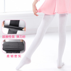 Children's dance socks for fall/winter, solid-color girls' dance pantyhose; spring-season dragon-fleece thermal leggings—factory direct sales