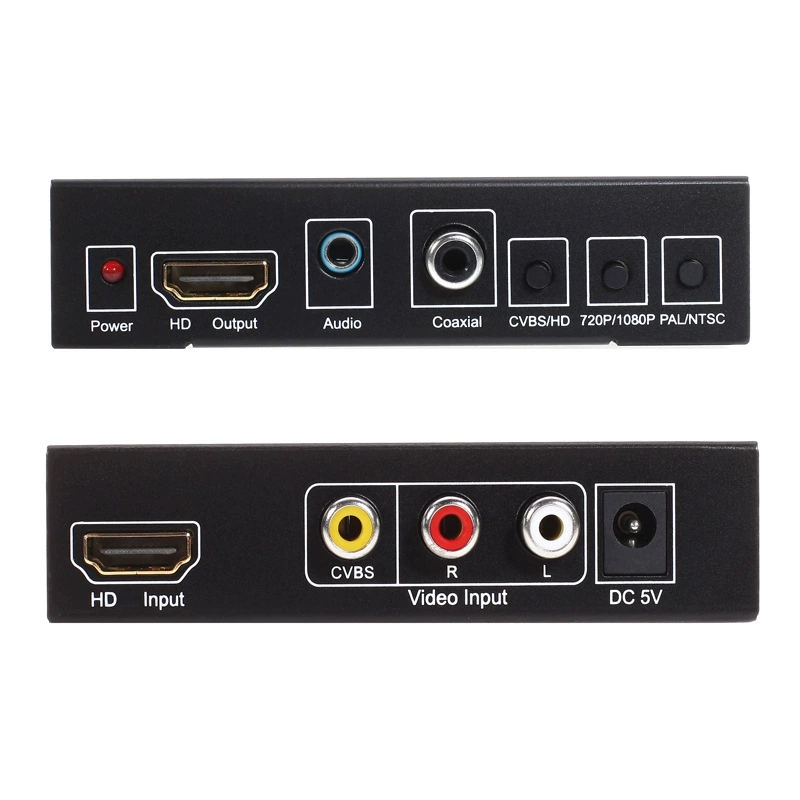 HD AV+HDMI в HDMI видеоконвертер CVBS RCA AV+HDMI в HDMI конвертер 1080P