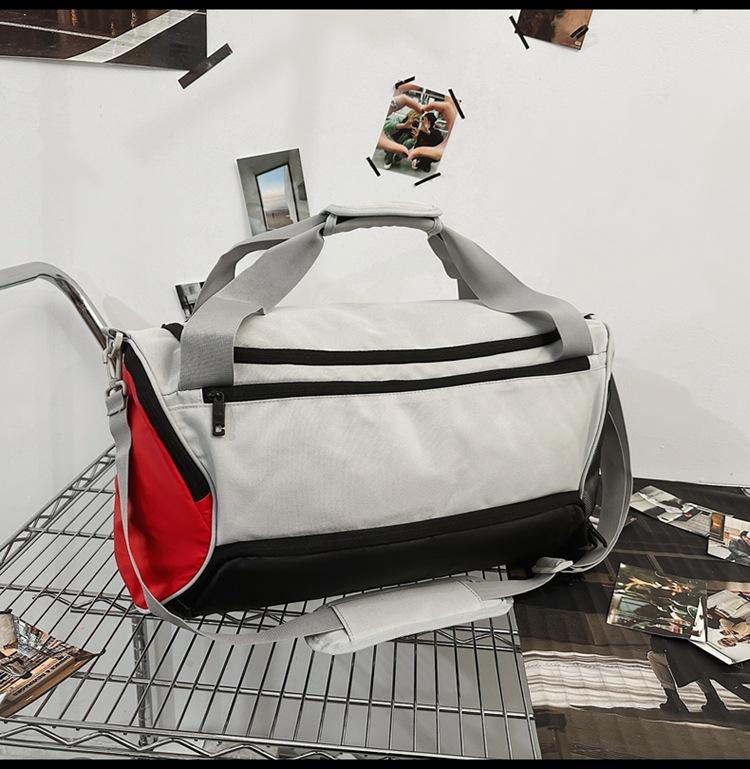 Diseño sentido de color a juego bolsa de fitness deportiva de pareja marca de moda bolso de mensajero portátil para hombre bolso de viaje de ocio de gran capacidad