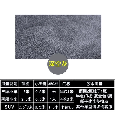 Car roof lining — Upholstery Wholesale - second-generation-suede-space-gray-half-meter
