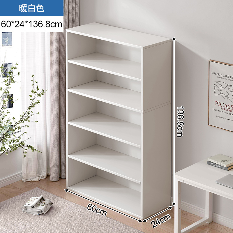 Estante de libros pequeño estante de almacenamiento multicapa de piso armario pequeño armario contra la pared de madera sólida gabinete bajo