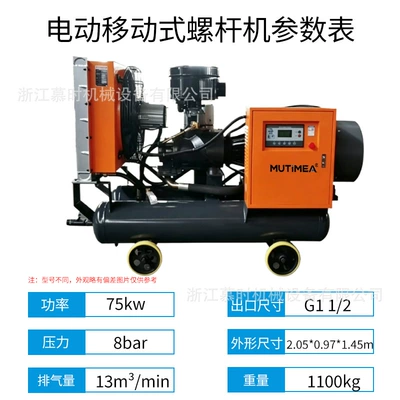 Air Compressor, Hava kompressorları - msdy-75-electric-model-double-pack-bare-machine