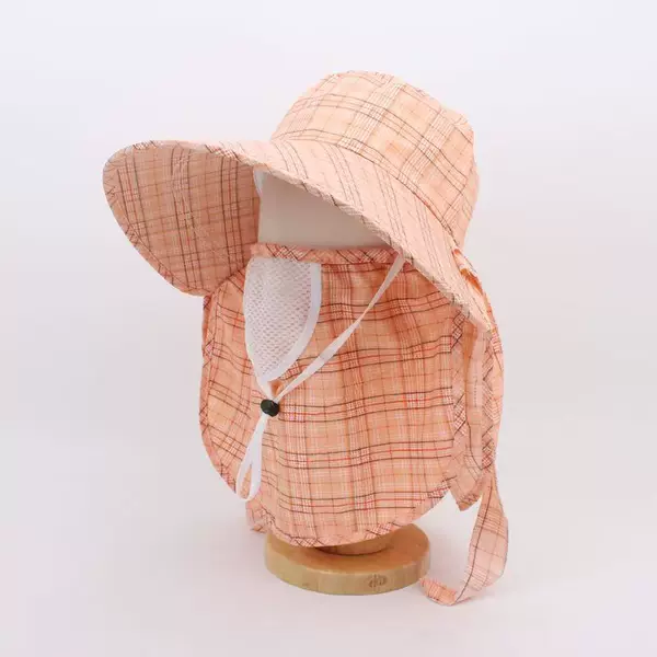 Breathable Mesh Tea-Picking Hat, Spring and Summer Sunshade Hat, Large Brim Hat, Korean Style Outdoor Cycling Hat, Women's Work Protection Hat