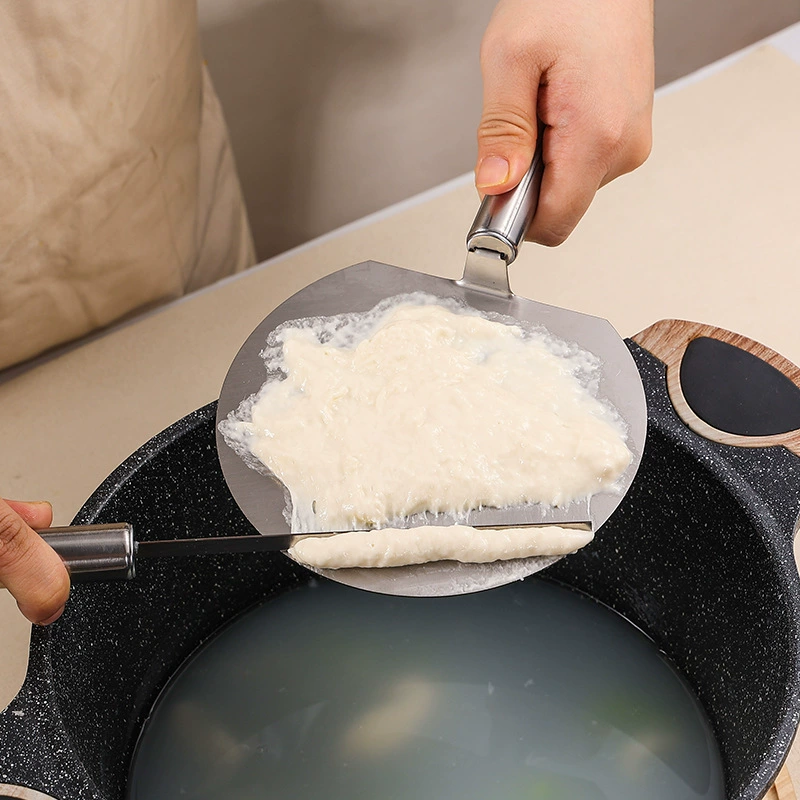 Stainless steel tipped surface tool pull fish noodles kick pull thigh surface picking panel Shanxi kitchen can use pasta tipped board