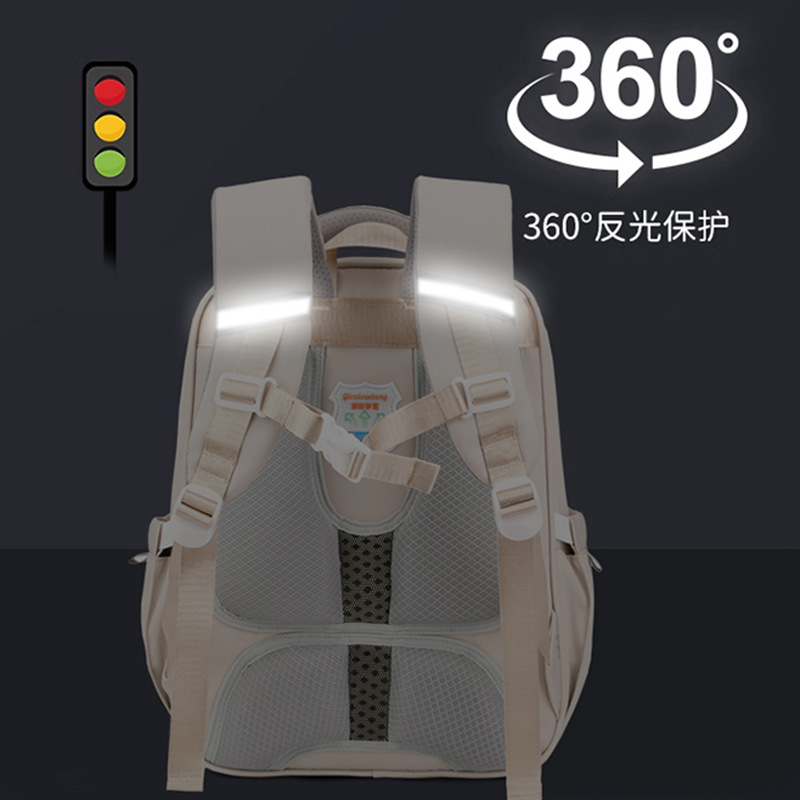 Mochilas escolares para niños, niños de primer, segundo, tercer a sexto grado, estilo británico, reducción de la carga, protección de la columna, mochila ligera para niñas de escuela primaria