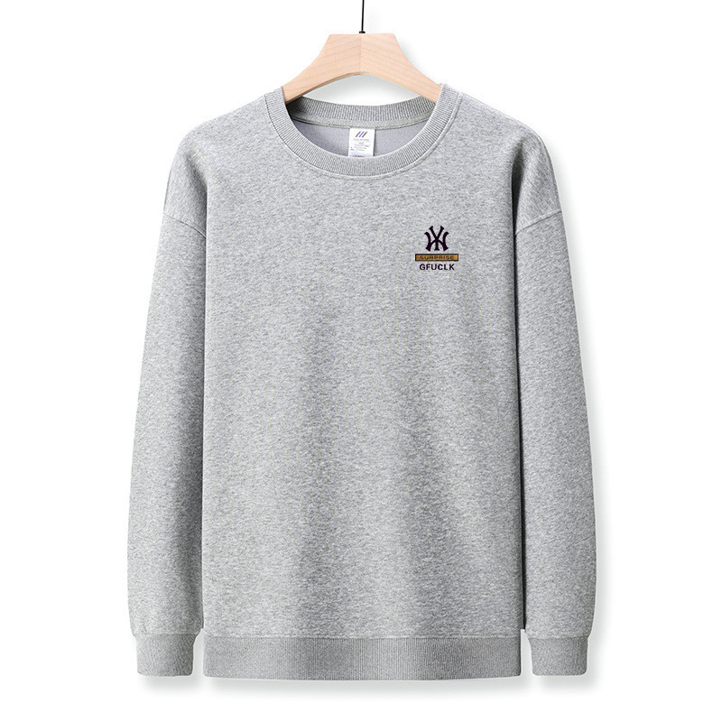 (2개) 380G 헤비웨이트 남성용 스웨트셔츠 2024년 가을 신상 라운드넥 청소년 한국판 긴팔 티셔츠 남성용 바텀 셔츠