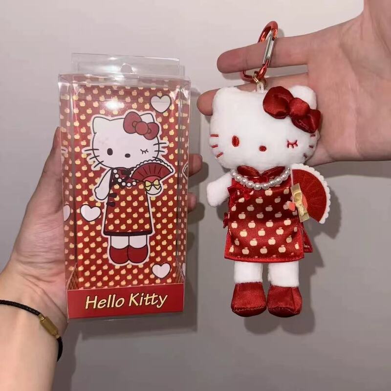 卡通热卖新款长腿百变系列KT旗袍小香风钥匙扣挂件装饰小玩偶批发|undefined