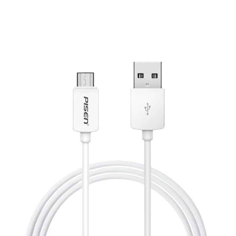Type-C Data Cable (PISEN) — Fast Charge 6A/120W, Multiple lengths 1–2 m