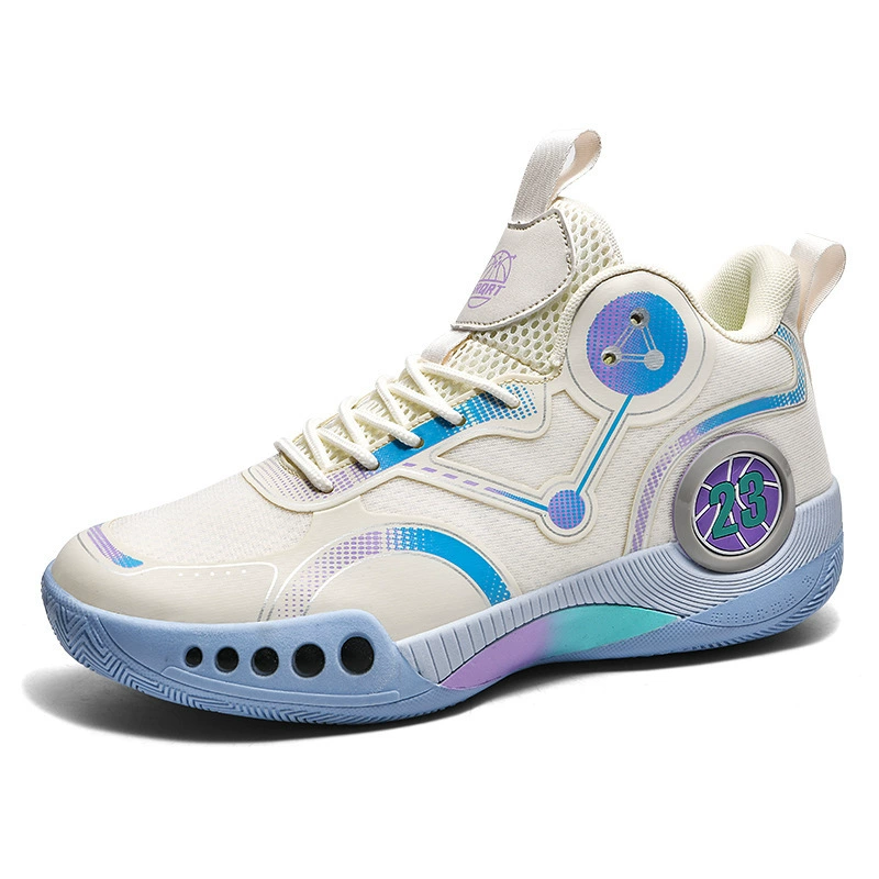 2024 Летняя новая спортивная дышащая износостойкая и амортизируя спортивная обувь мужская баскетбольная обувь пара повседневная обувь