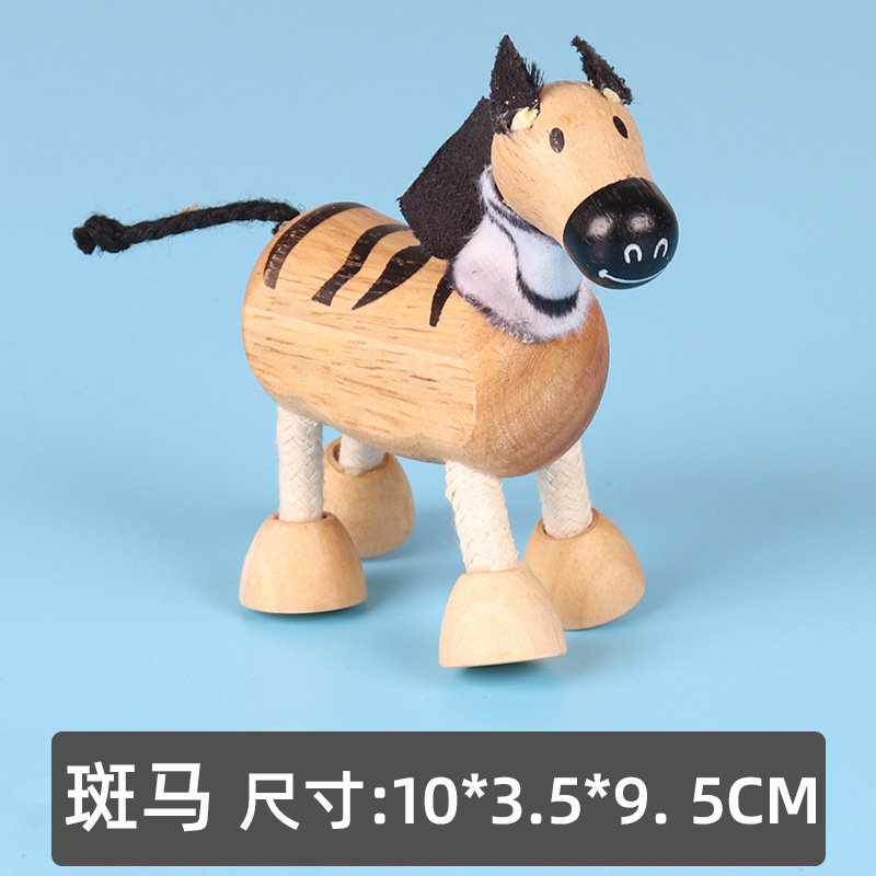 Juguetes de animales de pastizales de madera Juego de simulación para niños Muñecas de madera Granja forestal Juguetes de animales pequeños al por mayor