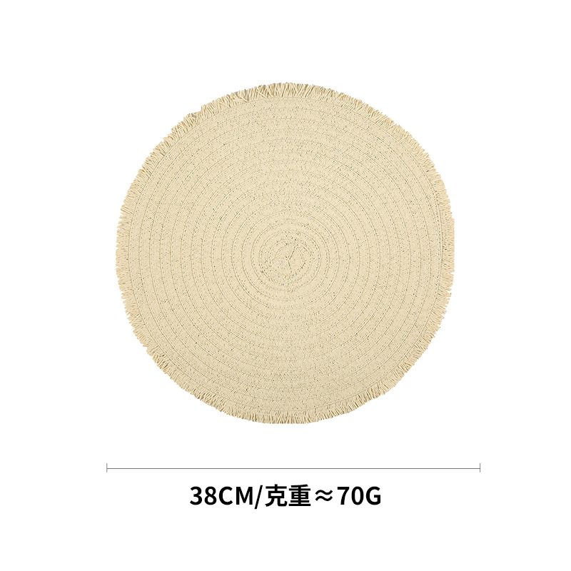 Transfronterizo Amazon almohadillas de mesa ecológicas naturales almohadillas de papel tejido almohadillas de mesa aislamiento térmico almohadillas de tazas almohadillas de decoración