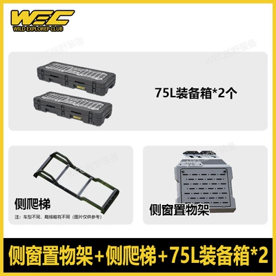 modification, specialized body expansion parts – Roof rack - ladder-side-window-hanging-panel-75l-equipment-box2