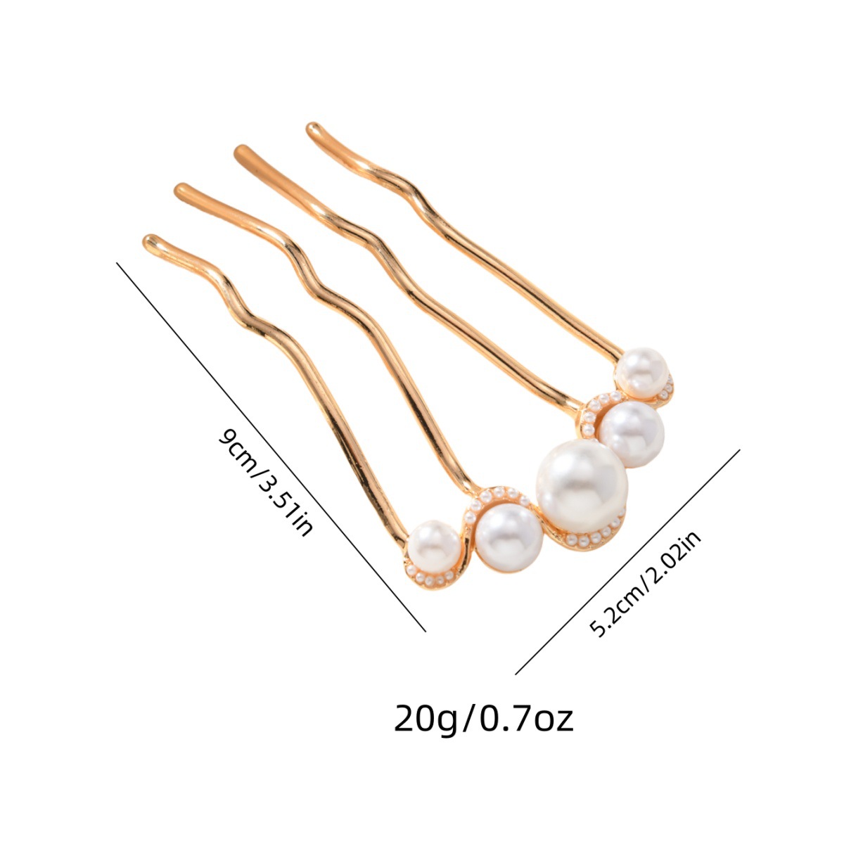 Cabeza de bola en forma de U horquilla fija para cabello perezoso