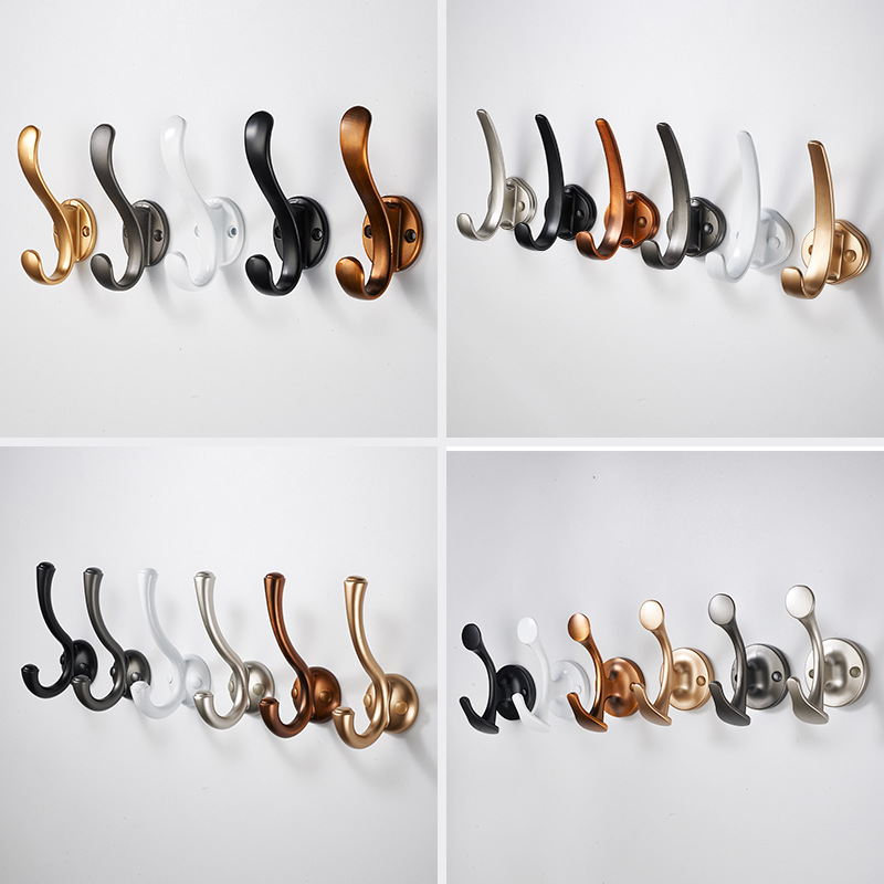 Gancho de ropa sin perforación gancho de pared puerta de entrada armario gancho de ropa gancho de pared gancho de sombrero de puerta única