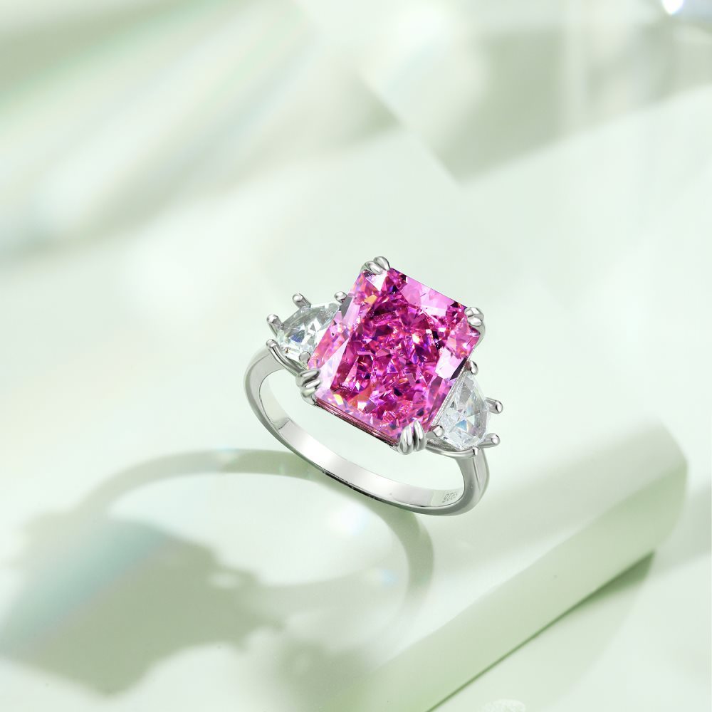 12g Weight Zircon Inlay Material Rings Classification 5, 9 Ring Size 1 Piece Quantity Holiday, Daily Occasion 925 Sterling Silver Material Geometric, Heart Shape Pattern Women's Gender Plating Design Elegant, Lady Style 925 Sterling Silver Zircon Geometric Heart Shape Rings 41