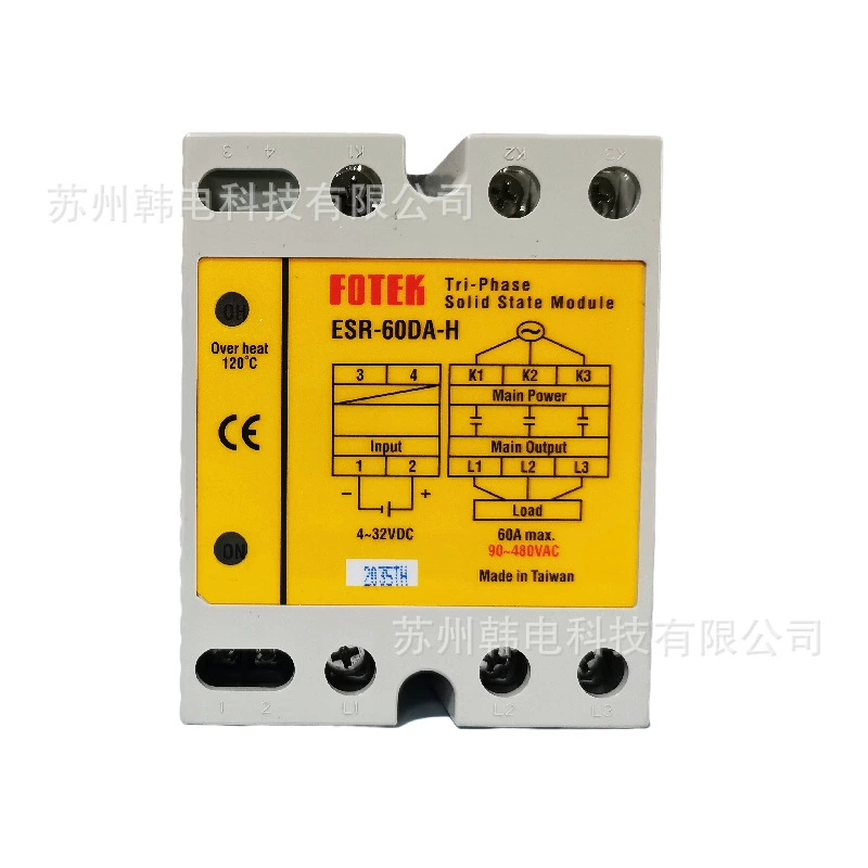阳明fotek 三相固态继电器 ESR-25DA ESR-40DA ESR-60DA/80DA/100