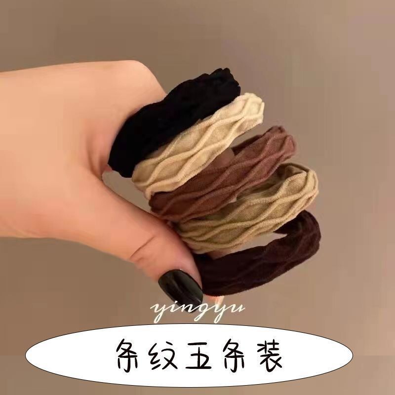 韓国系ヘアリング太くて弾力性の高い髪ひもの髪飾りゴムins高颜値女子髪ひも|undefined