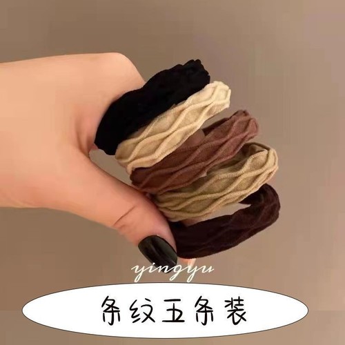 Korean-style hair bands, thick high-elasticity head ropes, hair accessories, rubber bands, Instagram-style high-value women's hair ties