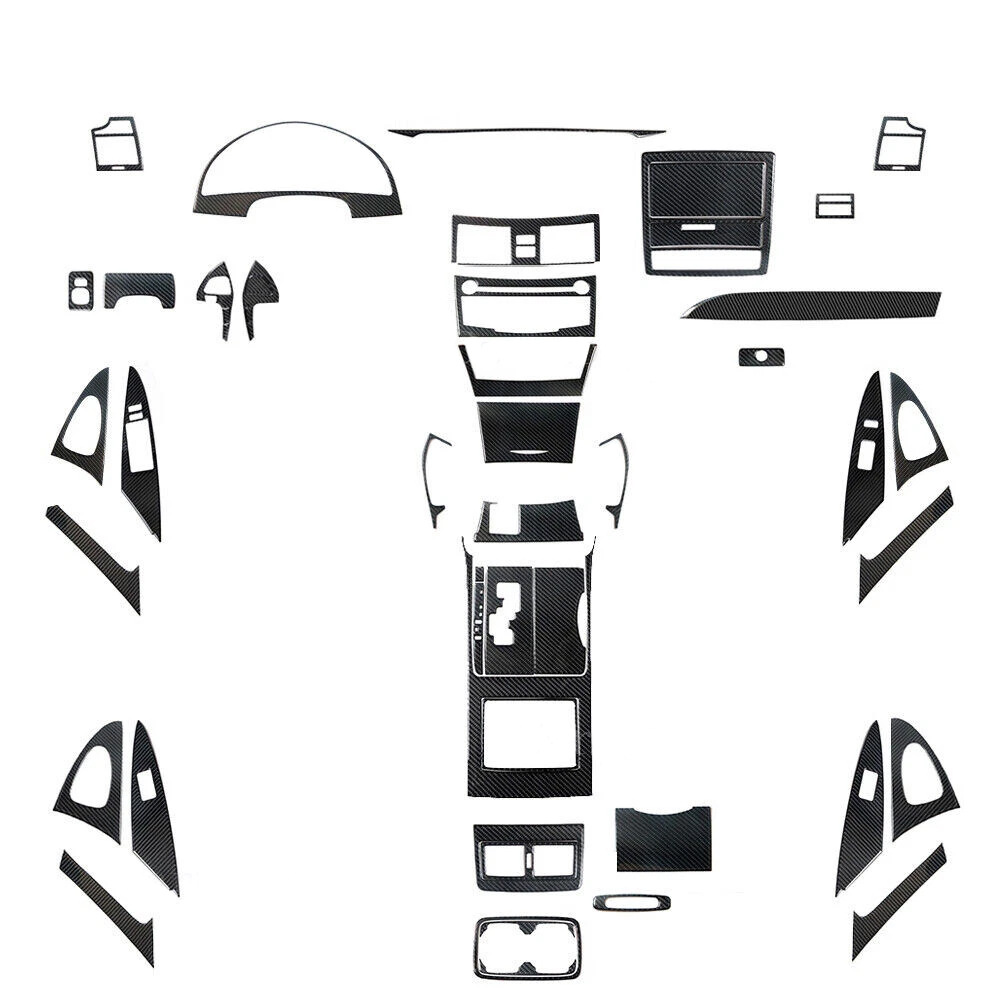 Suitable for Toyota 07-11 Camry Carbon Fiber Interior Modification Parts Steering Wheel Central Control Gear Door Handle