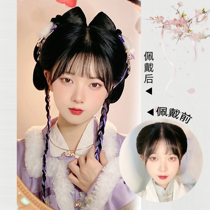 古风汉服造型一体式发箍古装发箍手残党发箍古装发箍发排盘发造型-阿里巴巴