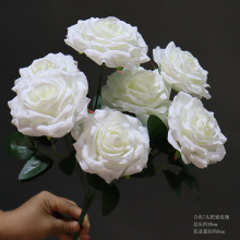 迷雾雾凇装饰仿真塑料堂婚庆假花路引花系白色插花花材婚礼吊顶