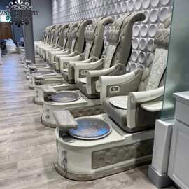 瀚柏最新升级版美甲 美容沙龙店按摩足疗椅足浴设备厂家直供