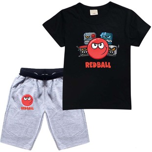 red ball 4 boys summer wear t shirt set �羳��ͯ�����b036