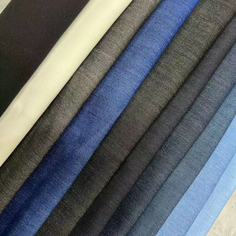 HM23848 imitation denim fabric 7 bamboo denim does not fade can be used for spring and autumn HM23848 imitation denim fabric 7 bamboo denim does not fade can be used for spring and autumn