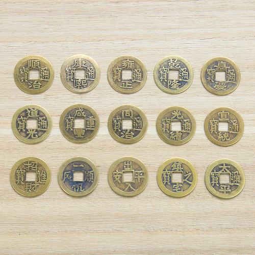 Antique Coins Copper Coins Five Emperors Coins Accessories Loose Coins 2.4CM Real Copper Ten Emperors Coins Copper Coins Ornaments Metal Crafts