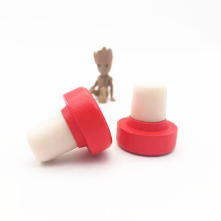 T-type cork micro-particle cork beech cover polymer Cork spray paint lettering LOGO wine bottle cap factory direct sales