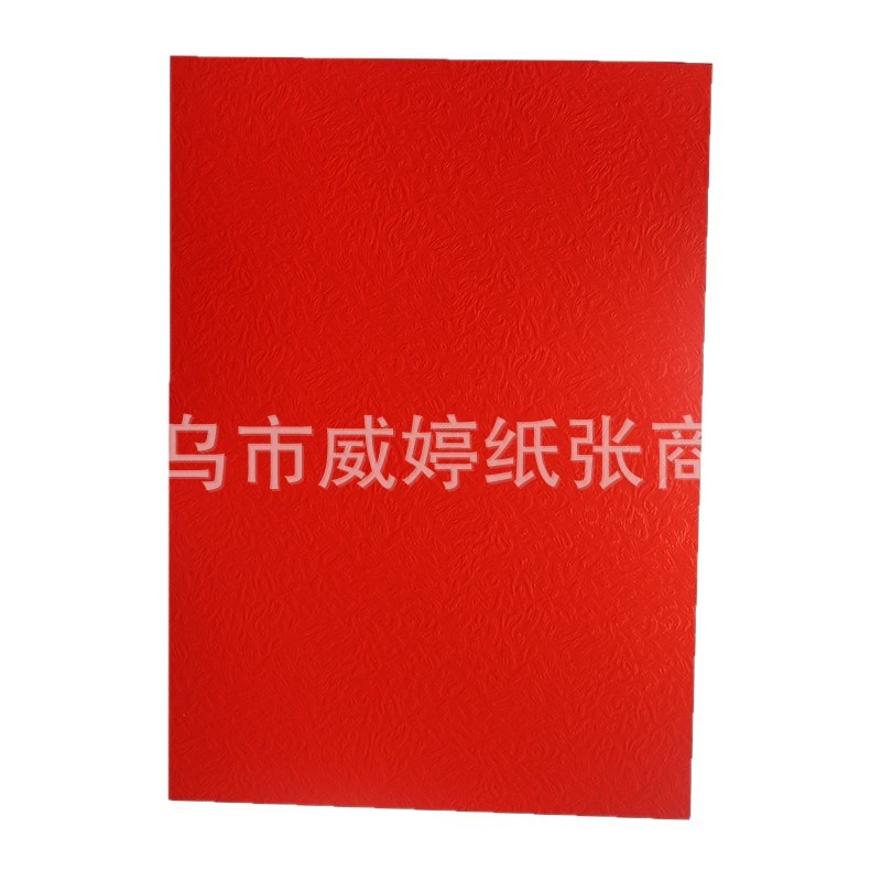 250 gramos de papel de fionaca roja caliente, completamente abierto, cubierta de papel de boda roja brillante, tarjeta de invitación