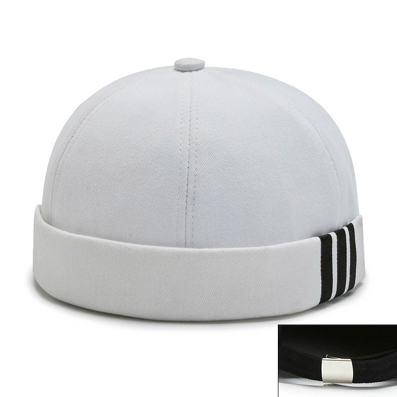 Landlord hat cotton beanie, solid spring–autumn brimless cap, one size adjustable 56–58 cm