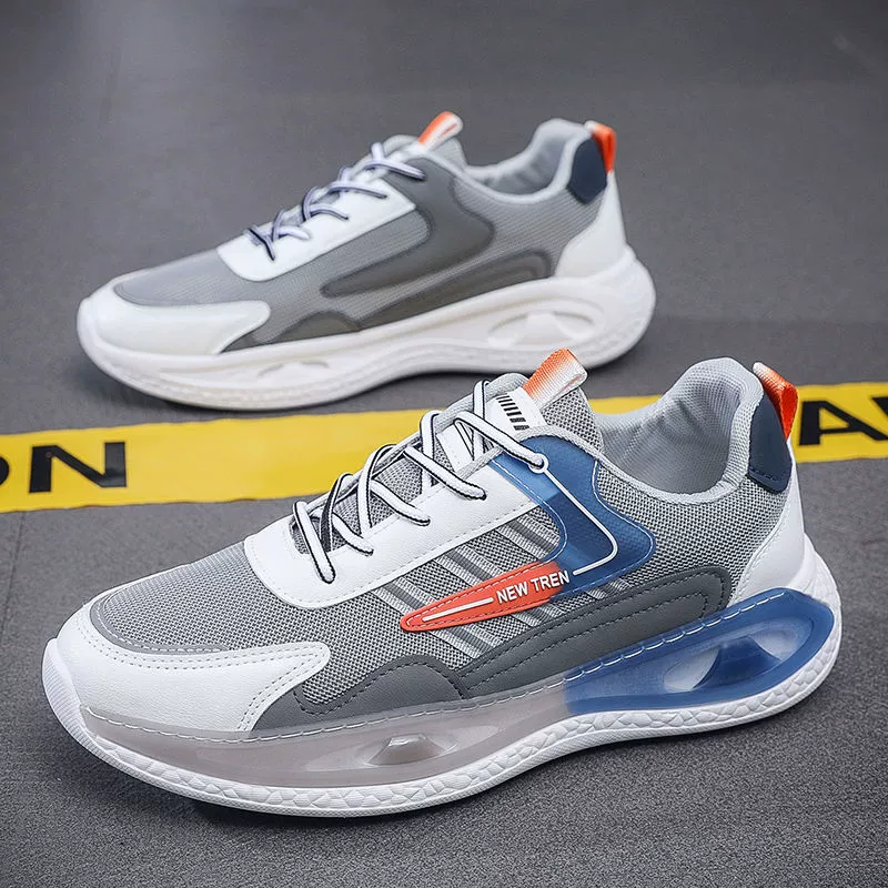 Спортивная обувь, мужская летняя обувь с сеткой, дышащая обувь для бега с дезодорантом, корейский стиль, обувь для папы, повседневная молодежная модная обувь на толстой подошве для мужчин