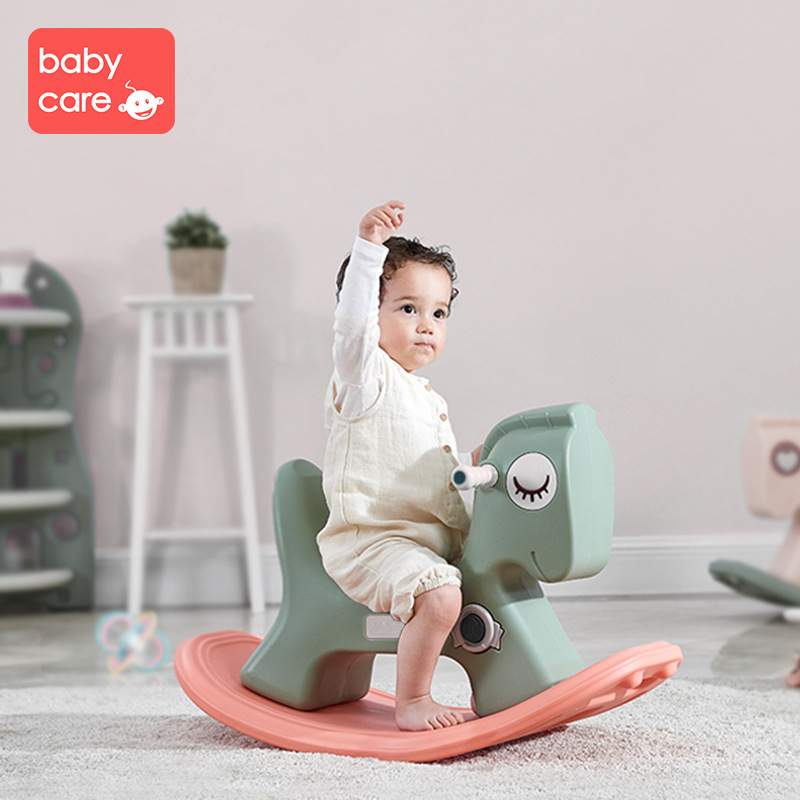 babycare children Rocking Horse Two-in-one baby Rocking Horse Small horse baby The age of gift Rocking car Toys