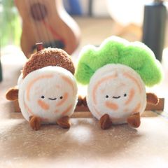 ネット赤かわいい萌え肉饅頭小ストラップぬいぐるみ漫画バッグ掛けキーホルダー人形人形