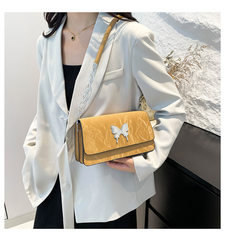 Modische und einfache Schleife Handheld Unterarm Damen 2024 Neue Stil Kette Mode Single Schulter Pendler Kleine Quadrat_voghion.com