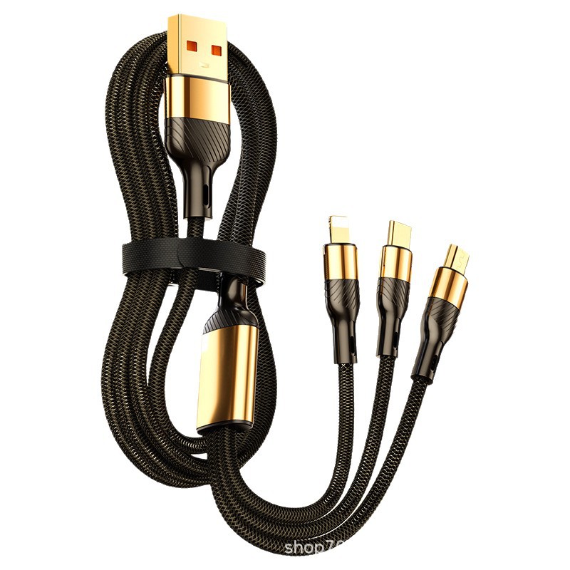 240W súper rápido conjunto de carga 3 - en - 1 arrastrar 3 cables de datos de carga de teléfono móvil para Apple 1716promax
