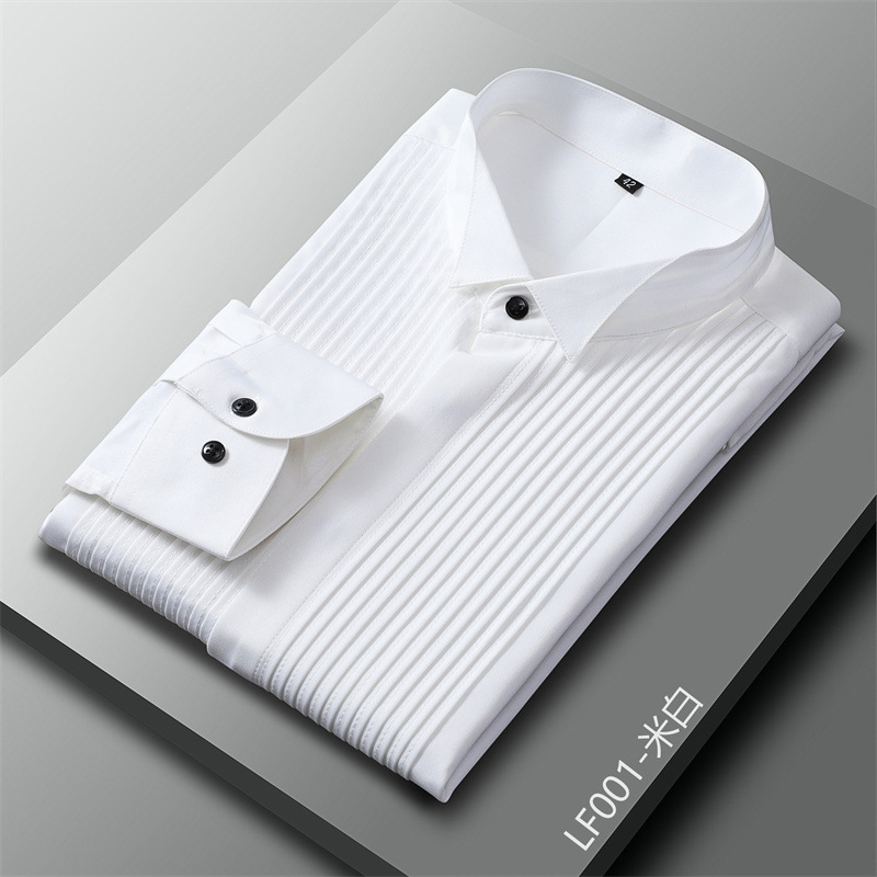 Men's Dress French Shirt Bow-tie Shirt Swallow Collar Banquet Groom Best Man Wedding Shirt Amazon Cross Border Men's Dress French Shirt Bow-tie Shirt Swallow Collar Banquet Groom Best Man Wedding Shirt Amazon Cross Border