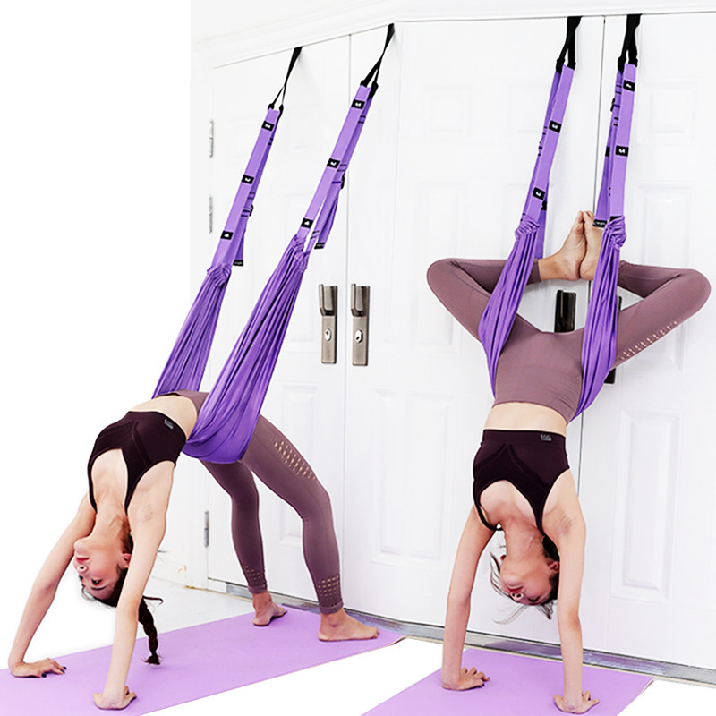 Lower Waist Trainer, Aerial Yoga Rope, One-Word Horse Open Hip Elastic Stretching, Rear Bending Female Door Inverted Rope Stretching Belt Lower Waist Trainer, Aerial Yoga Rope, One-Word Horse Open Hip Elastic Stretching, Rear Bending Female Door Inverted Rope Stretching Belt