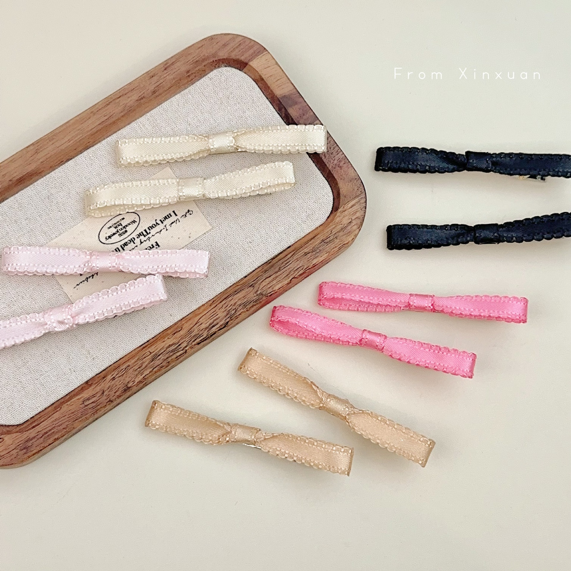 Fermaglio per capelli con fiocco balletto stile coreano_voghion.com