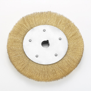 Factory flat steel wire wheel rust removal polishing drawing wheel copper wire brush wheel stainless steel grinding disc cutting piece wholesale