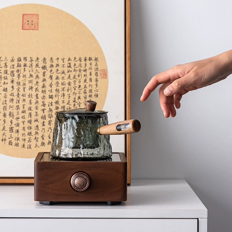 Japanese glass teapot, capacious tea, increased thickness