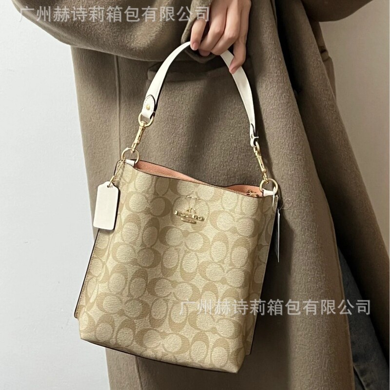 Koujia's New Jasmine Mollie Bucket Bag Classic Retro Old Flower Color Matching Satchel Tote Shoulder Bag Crossbody Bag