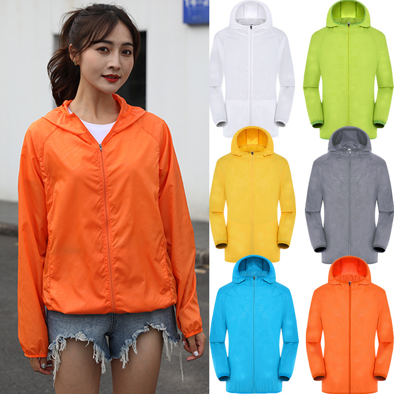Ropa de piel de protección solar deportiva al aire libre LOGO personalizada ropa de protección solar ligera y transpirable UV impermeable