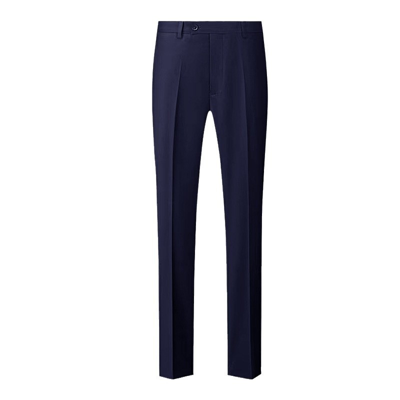 Black Casual Men's Suit Pants Men's High-end Forumsuit Business Professional Straight Pants Hanged Work Long Pants
