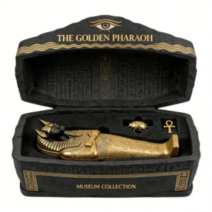 �羳The Golden Pharaoh Anubis Sarcophagus��Ŭ��˹ʯ�ה[��