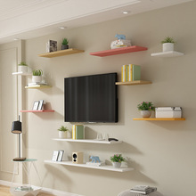 可订木板墙壁置物架衣柜分层隔板货架书架鞋柜厨房搁板简约现