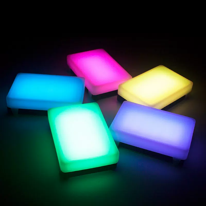 摄影灯LED小型补光灯直播口袋便携影视RGB多彩外拍打光视频柔光灯