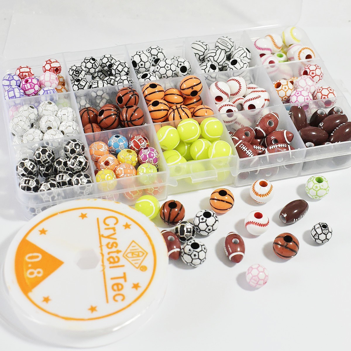 50 Arylic Star Heart Shape Ball Beads display picture 48